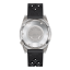 Relógio Squale prata para homens com pulseira de borracha 1521 Full Luminous - Silver 42MM Automatic