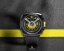 Czarny zegarek męski Nsquare ze gumowym paskiem NSQUARE NICK II Black / Yellow 45MM Automatic