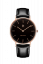 Damski złoty zegarek Paul Rich z prawdziwym skórzanym paskiem Monaco Black Gold - Black Leather