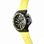 Mazzucato miesten musta kello kuminauhalla RIM Sub Black / Yellow - 42MM Automatic