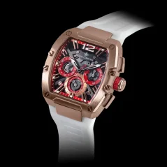 Montre homme Ralph Christian couleur or avec élastique The Intrepid Sport - Ice White 42,5MM