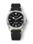 Montre Nivada Grenchen pour homme en couleur argent avec bracelet en cuir Super Antarctic 32025A15 38MM Automatic