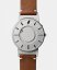 Reloj Eone plateado de hombre con correa de piel Bradley Canvas Classic - Silver 40MM