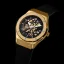 Ralph Christian gouden rubberen horlogeband voor heren Prague Skeleton Deluxe - Gold Automatic 44MM