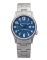 Montre Momentum Watches pour homme de couleur argent avec bracelet en acier Wayfinder GMT Blue 40MM