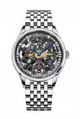 Montre Agelocer Watches pour homme de couleur argent avec bracelet en acier Bosch Series Steel Silver / Black 40MM Automatic