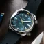 Stříbrné pánské hodinky Circula s gumovým páskem SuperSport - Petrol 40MM Automatic