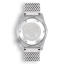 Relógio Squale prata para homens com pulseira de aço Matic Satin Orange Mesh - Silver 44MM Automatic