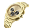 Złoty zegarek męski NYI Watches ze stalowym paskiem Dover - Gold 41MM