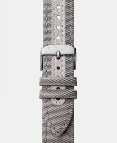 Strieborné pánske hodinky Eone s koženým opaskom Bradley Canvas Beige - Silver 40MM