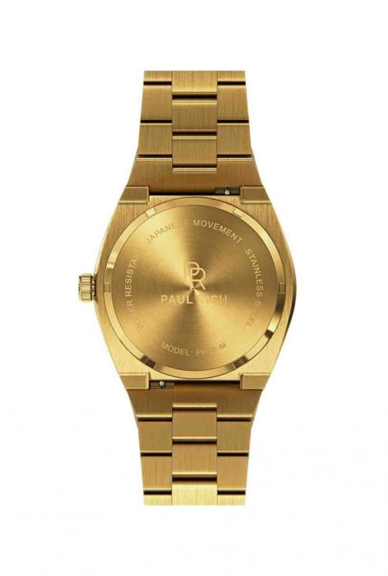 Men's Paul Rich gold watch with steel strap Frosted Star Dust - Gold 42MM