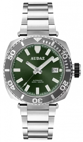 Relógio Audaz Watches de prata para homem com pulseira de aço King Ray ADZ-3040-04 - Automatic 42MM