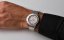 Men's silver Fathers Watch with steel strap Silver Rose Steel 40MM Automatic