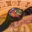 Relógio Bomberg Watches preto para homem com elástico MAYA GREEN 45MM