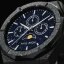 Čierne pánske hodinky Paul Rich s oceľovým pásikom Frosted Star Dust II Moonphase - Black 43MM