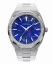 Męski srebrny zegarek Paul Rich ze stalowym paskiem Frosted Star Dust Lapis Nebula - Silver 45MM