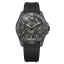 Montre homme Venezianico en noir avec bracelet en caoutchouc Nereide Carbonio 4521560 42MM Automatic