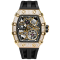 Srebrny zegarek męski Tsar Bomba Watch z gumką TB8209D - Silver / Black Automatic 43,5MM