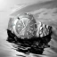 Strieborné pánske hodinky Venezianico s oceľovým pásikom Nereide Tungsteno 4521502C 42MM Automatic