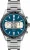 Stříbrné pánské hodinky Straton Watches s ocelovým páskem Classic Driver MKII Blue Dial 40MM