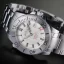 Men's silver Davosa watch with steel strap Argonautic Lumis BS - Silver/Black 43MM Automatic