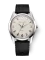 Reloj Nivada Grenchen plata para hombre con banda de goma Antarctic 35004M01 35MM