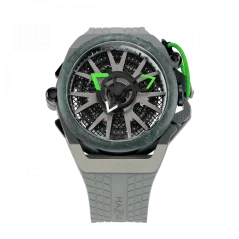 Herrenuhr Mazzucato in Schwarz mit Kautschukarmband RIM Monza Black / Green - 48MM Automatic