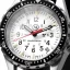 Miesten hopea Marathon Watches - kello teräsrannekkeella Arctic Edition Medium Diver's Quartz 36MM