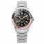 Reloj Venezianico plateado para hombre con correa de acero Nereide GMT 3521504C Black 39MM Automatic