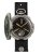 Men's silver Mondia watch with leather strap Tambooro Bullet Dirty Silver Green 48MM Limited Edition