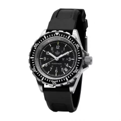 Montre Marathon Watches pour homme de couleur argent avec bracelet en acier Grey Maple Large Diver's 41MM Automatic