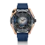 Men's Mazzucato black watch with rubber strap LAX Dual Time Black / Gold - 48MM Automatic