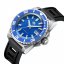 Men's silver Phoibos Watches watch with rubber strap Levithan PY032B DLC 500M - Automatic 45MM