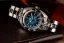 Men's silver NTH watch with steel strap DevilRay No Date - Silver / Blue Automatic 43MM