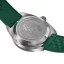 Zilverkleurig herenhorloge van Circula Watches met een rubberen band AquaSport II - Green 40MM Automatic