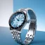 Montre Henryarcher Watches pour homme en argent avec bracelet en acier Nordsø - Glacier Cyan Moon Gray 40MM Automatic