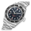 Męski srebrny zegarek Squale ze stalowym paskiem 1545 Black Bracelet - Silver 40MM Automatic