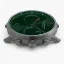 Montre Nordgreen pour homme en noir avec un bracelet en acier Pioneer Green Sunray Dial - 5-Link / Gun Metal 42MM