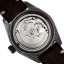 Stříbrné pánské hodinky Out Of Order s koženým páskem Irish Coffee GMT 40MM Automatic