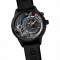 Černé pánské hodinky The Electricianz s ocelovým páskem The Black Z 45MM
