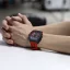 Relógio de homem Tsar Bomba Watch preto com pulseira de borracha TB8204Q - Black / Red 43,5MM