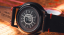 Černé pánské hodinky Undone s koženým páskem Zen Cartograph Black 40MM
