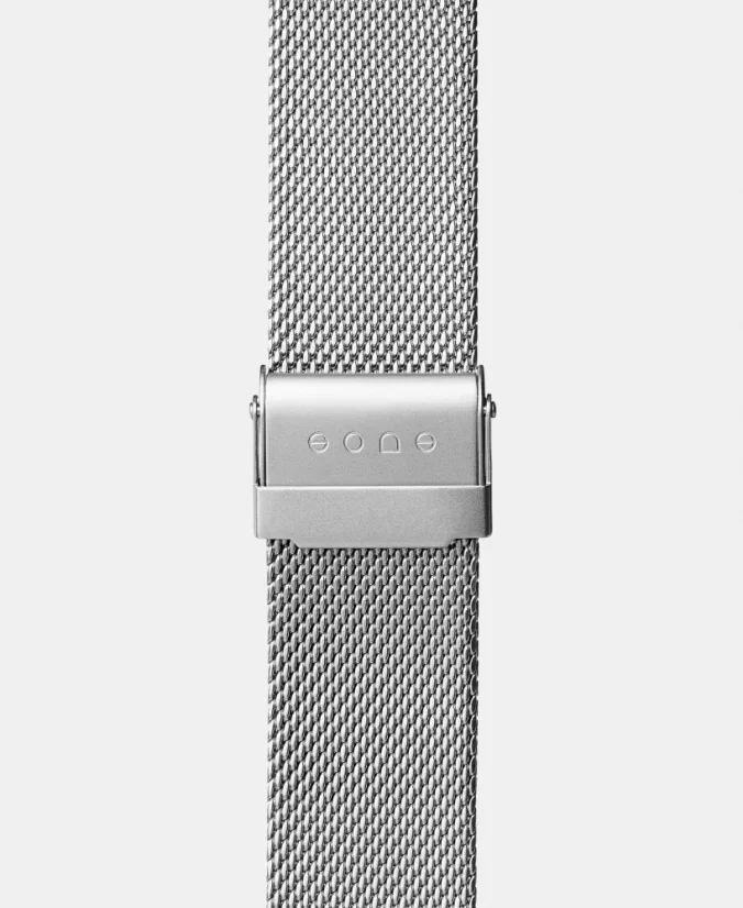 Muški srebrni sat Eone s čeličnim remenom Bradley Mesh - Silver 40MM