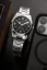 Stříbrné pánské hodinky Nivada Grenchen s ocelovým páskem Super Antarctic 3.6.9 Black No Vintage Effect 32039A20 38MM Automatic