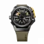 Černé pánské hodinky Mazzucato Watches s gumovým páskem Rim Sport Black / Green - 48MM Automatic
