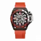 Men's Mazzucato black watch with rubber strap RIM Sub Black / Orange - 42MM Automatic