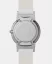 Relógio Eone prata para homens com pulseira de couro Bradley Element White - Silver 40MM
