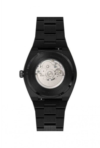 Μαύρο Paul Rich ρολόι ανδρών με ιμάντα από χάλυβα Star Dust - Black Automatic 45MM