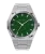 Montre Paul Rich pour homme en argent avec bracelet en acier Star Dust II - Silver / Green 43MM