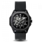 Orologio da uomo nero Ralph Christian con un braccialetto di gomma The Avalon - Black Automatic 42MM